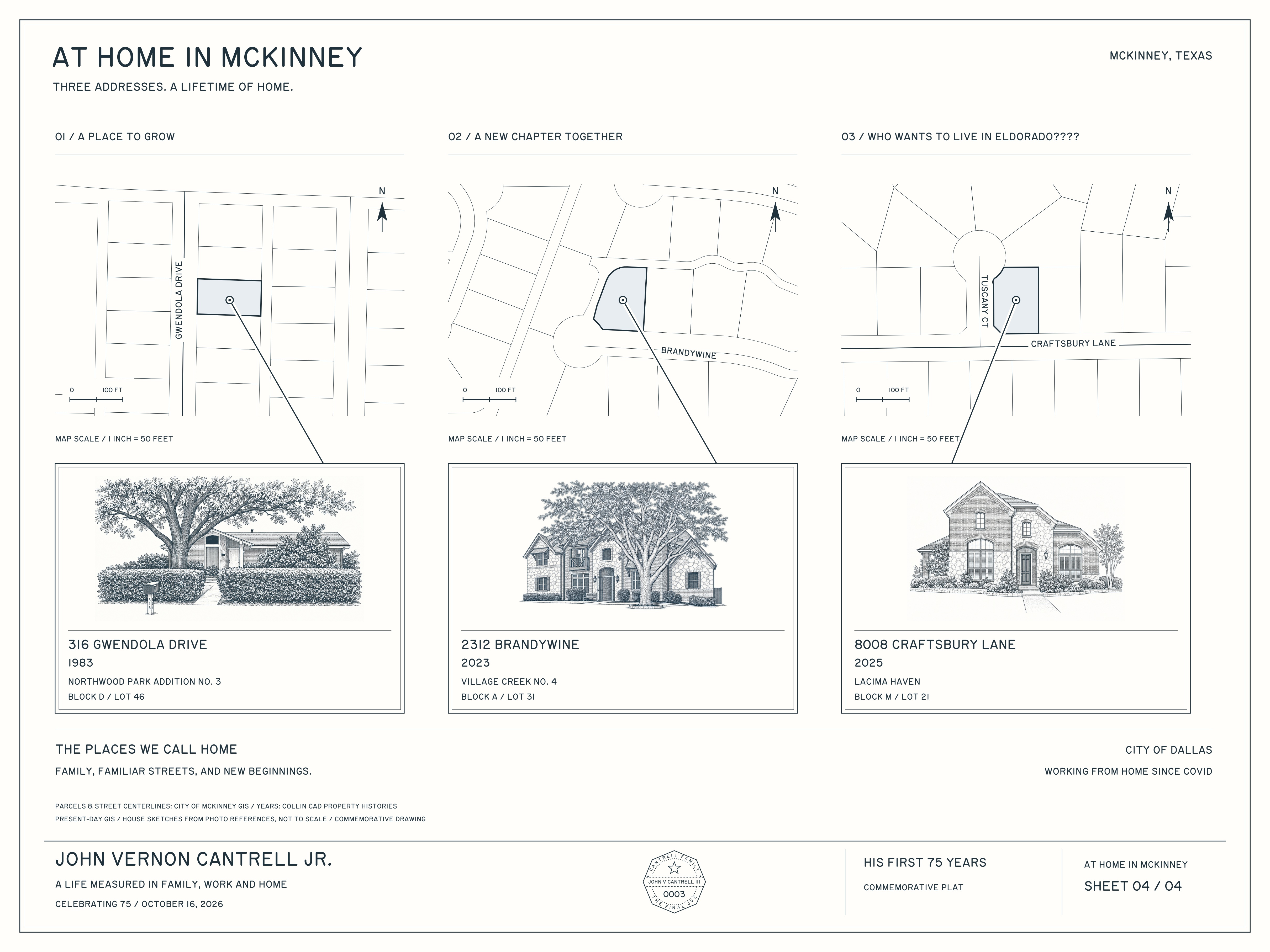 At Home in McKinney commemorative plat